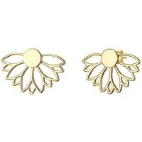 Glanzstücke München Damen-Ohrstecker aus 925er Silber - Moderne Ohrstecker aus vergoldetem 925er Silber, ideal für jeden Anlass und ein perfektes Accessoire für stilbewusste Frauen.