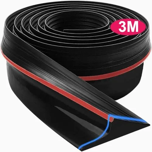 Schwellendichtung für Garagentore von 3M, Gummidichtung für Standard- oder Kipptüren, Hochwassersperre und Wärmedämmung, einfache Installation