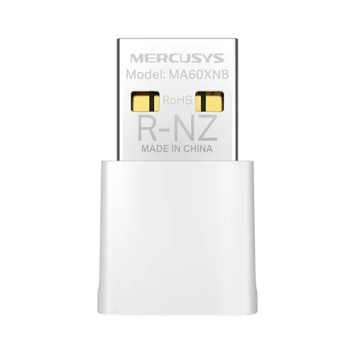 Mercusys MA60XNB Nano Bluetooth WLAN Stick Für PC, 𝐁𝐥𝐮𝐞𝐭𝐨𝐨𝐭𝐡 𝟓.𝟑 Wi-Fi 6 AX900 Dual Band WLAN Adapter, Nano Größe, WPA3, MU-MIMO, nur Kompatibel mit Windows 11/10