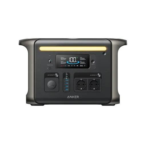 Anker F1500 1536Wh Powerstation - tragbare Powerstation mit 1800 W Leistung, ideal für Camping und Notstromversorgung, schnelle 80% Aufladung in nur 1,8 Stunden