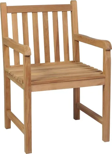 vidaXL Gartenstühle 6 Stk. Massivholz Teak - Langlebig und Stilvoll - Dieses Set aus 6 Teakholz-Gartenstühlen vereint rustikales Design mit hoher Witterungsbeständigkeit. Ideal für gemütliche Stunden im Freien – perfekt für Terrasse oder Garten!