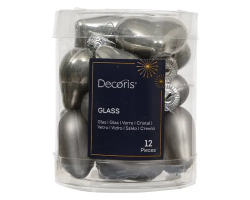 Weihnachtsbaumschmuck Grau von Kaemingk