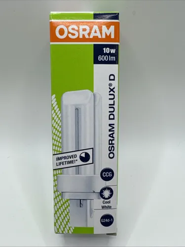 OSRAM DULUX D 10W/840 – G24d-1 Sockel – Cool White – Neu & OVP 2-Pins