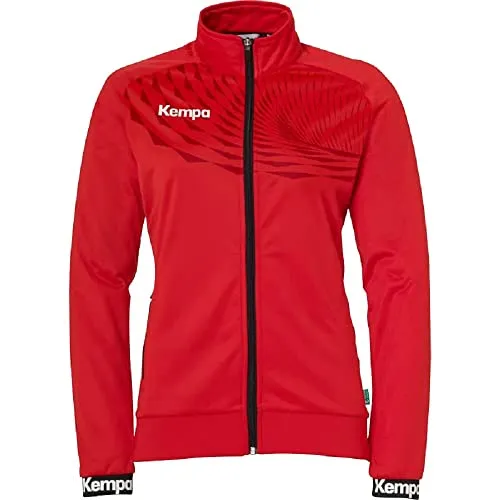 Kempa Wave 26 Poly Jacket Women - Sportjacke für Damen und Mädchen - Sportjacke aus 100% recyceltem Polyester, atmungsaktiv und schnelltrocknend, ideal für jede Sportart und Freizeitaktivität.