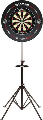 Winmau Dartboardständer Xtreme 2 + Blade 6 + Catchring - Scheiben: Hochwertige Sisal Dartscheibe für Steeldart, inklusive stabilen Ständer und Catchring für präzisen Spielspaß.