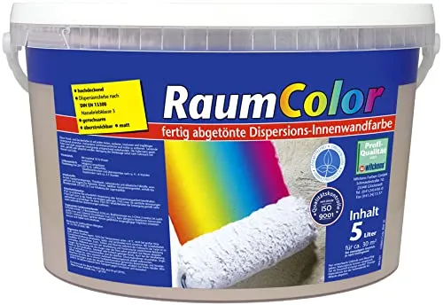 Wilckens Farben Wandfarbe Raumcolor Cappuccio 5 L - Hochwertige Wandfarbe in Cappuccio, 5 Liter. Ideal für ein stilvolles Raumdesign. Allergikerfreundlich, mit Sicherheitsdatenblatt auf Anfrage.