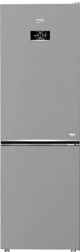 Beko B5RCNA366HXB1 Freistehend 316 l C Silber - Kühlschrank mit 316 l Gesamtvolumen, No Frost-Technologie und HarvestFresh™ für längere Frische der Lebensmittel. ProSmart Inverter Kompressor sorgt für energieeffiziente Kühlung.