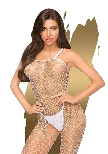 Penthouse, Ouvert-Bodystocking, Bodystocking, verschiedene Größen, Dessous, 'Body search', weiß, Größe: S-L
