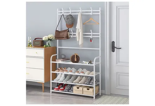 HTI-Living Multifunktionale Garderobe mit Schuhregal