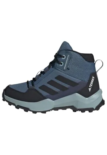 adidas Terrex Kinder AX4R Rain.Rdy Mid Schuhe - Größe 34, blau - Wanderschuhe für Kinder, wasserdicht und strapazierfähig, bieten idealen Halt und griffige Sohle für Abenteuer bei jedem Wetter.