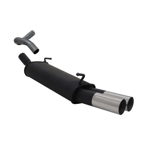 Novus Sportauspuff für Seat Ibiza 6L 2x76mm RL-Design - Schalldämpfer, sportlich optimierter Klang und stylisches RL-Design für ein individuelles Fahrgefühl.