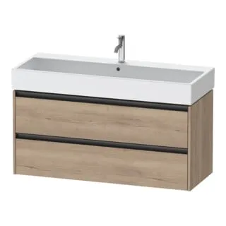 Duravit Waschtischunterschrank Ketho.2 118,4x46cm, Ei marm., 2 Schub., wandhängend