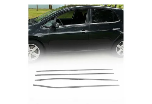 OMAC Zier- / Schutzleiste für Toyota Auris - Ersatzteil aus korrosionsbeständigem Edelstahl, perfekt für Toyota Auris (Baujahr 2006-2012). Einfache Montage mit Anleitung, sorgt für stilvollen Schutz der Türscheibe.