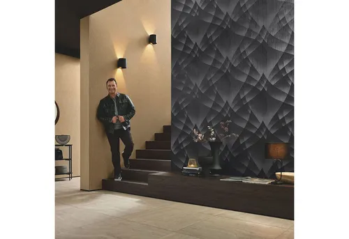 Erismann Vliestapete Grafik Linienmuster Schwarz Glanz 10374-15 Fashion for Walls 4