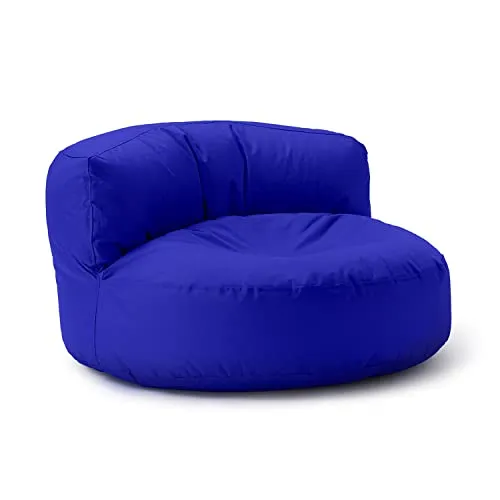 Lumaland Sitzsack Lounge mit Rückenlehne 320l - Royalblau - Sitzsäcke für drinnen & draußen, modernes Design mit wasserabweisendem Material und flexibler EPS-Füllung für optimalen Komfort.