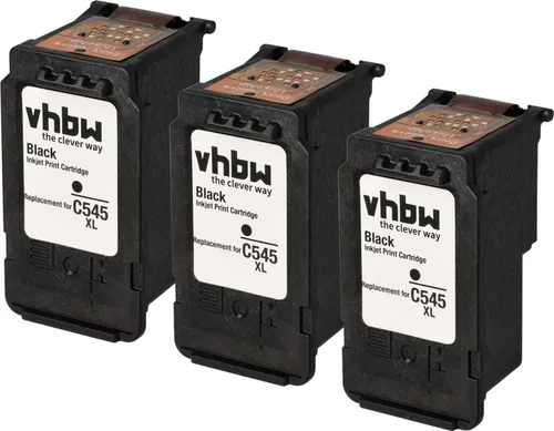 vhbw 3x Tintenpatronen kompatibel mit Canon Pixma MG2400, MG2450, IP-2850, IP2850, MG-2450, MG2440, IP2820 Drucker