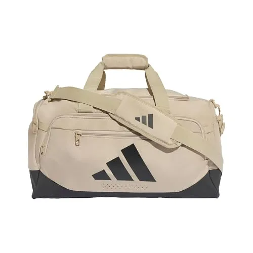 adidas Unisex Training Defender Duffle Bag Small Duffel_Bag, Khaki Three/Black, One Size
