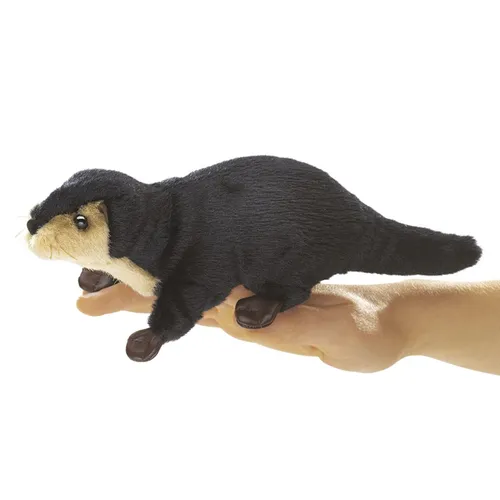 Mini Flussotter Folkmanis Fingerpuppe Plüschtier Stofftier Otter 2684