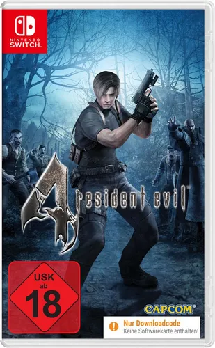 Resident Evil 4 - Code in a Box - [Nintendo Switch] - Erlebe den Kult-Horror neu: Über-die-Schulter-Kamera, spannende Kämpfe und eine packende Geschichte um Leon S. Kennedy. Spiele mobil oder am TV – ideal für Fans von Survival-Horror und actiongeladenen Abenteuern.