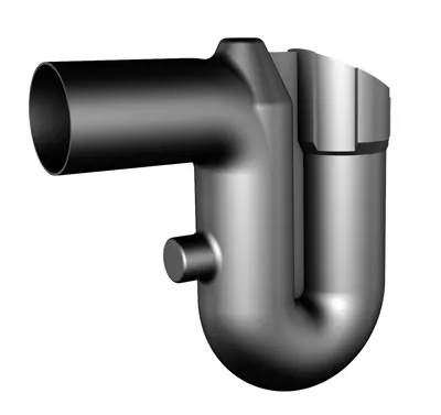 Garantia Überlaufsiphon DN 100 - Bewässerungssystem mit Sogeffekt für optimale Ableitung der Schwimmschicht, inklusive robustem Kleintierschutz aus Edelstahl.