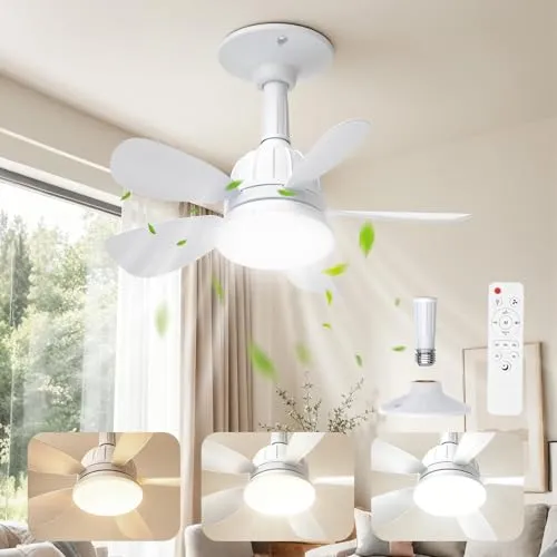Dreamhigh Deckenventilator mit Beleuchtung und Fernbedienung, 18''