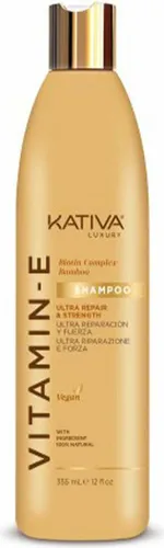 Kativa Biotin & Bambus Vitamin E Shampoo (355 ml) in gold von Kativa