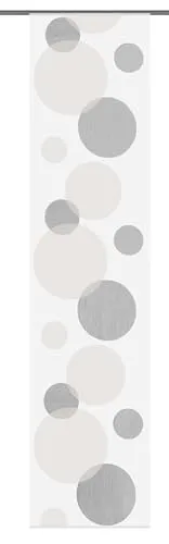 HOME WOHNIDEEN Schiebegardine 87984 TWIGGY - Schiebegardine aus Voile, 245 x 60 cm, in elegantem Steinfarben mit graphischem Design – ideal für stilvolle Fensterdekoration.