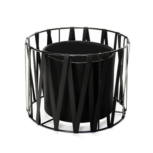 Schwarzer Lampenschirm für E27-Fassung - Stylisher zylindrischer Lampenschirm für Tischleuchten, ideal zur individuellen Gestaltung Ihrer Einrichtung. Blendfreies Licht und robustes Design machen ihn perfekt für Wohnzimmer und Nachttischlampen.