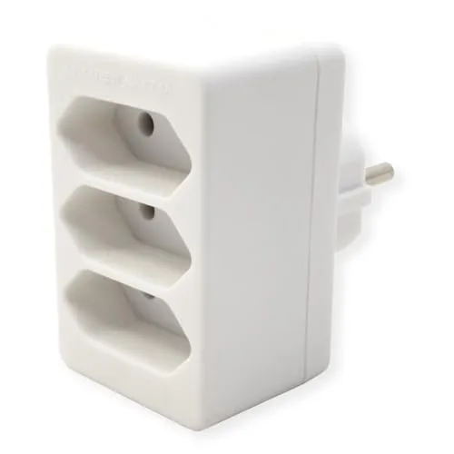 Bachmann 921.272 Multistecker 3xEuro weiß, PVC von Bachmann