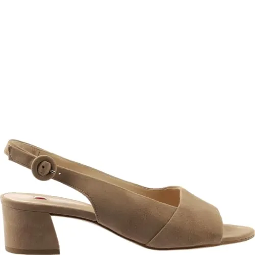 HÖGL Riemchensandale Veloursleder in Grau, Damen Gr. 37,5 - Wanderschuhe aus hochwertigem Veloursleder mit optimalem Halt durch zarte Schnalle. Zeitloses Design, perfekt kombinierbar für jeden Anlass.