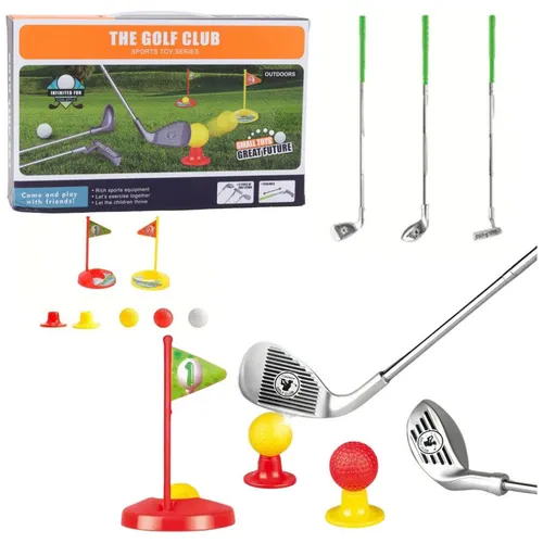 Lean Kinder-Golf-Set Schläger Bälle Fahnen Ständer 48El