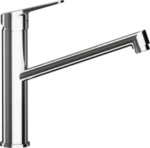 METIS Chrom Festauslauf 526000CHR - Armaturen mit Hochdruck und 360° Schwenkbereich für maximale Flexibilität in der Küche oder im Bad.