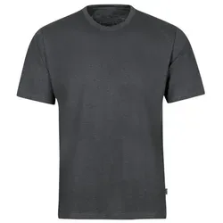 TRIGEMA T-Shirt DELUXE Baumwolle, Herren, Gr. XL, anthrazit-melange - Herren-Shirts aus 100% Baumwolle in DELUXE Qualität, angenehm weich, pflegeleicht und nachhaltig mit dem Grünen Knopf. Ideal für den Alltag und bequem im Schnitt.