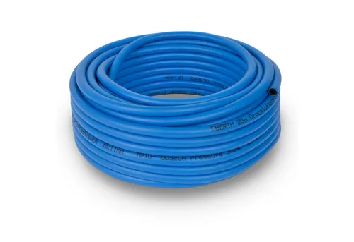 EBERTH Druckluftschlauch 20m - Flexibel und langlebig - Druckluftgeräte: Robuster 20m Druckluftschlauch mit 20 bar Arbeitsdruck, ideal für Werkstätten. Besonders widerstandsfähig und leicht, perfekt für Druckluftwerkzeuge und Kompressoren.