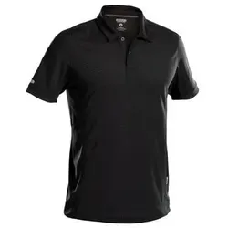 Traxion Poloshirt XL - Schwarz mit UV-Schutz - Arbeits- & Schutzkleidung mit antibakteriellen Eigenschaften und UV-Sonnenschutz (LSF 50+). Ideal für Veredelung und hohen Tragekomfort durch atmungsaktive Mesheinsätze.