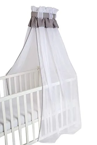 roba Babybett Himmel in hellgrau - Bettdecken für Babybetten, aus 16 % Baumwolle und 84 % PES, sorgt für einen kuscheligen Schlafplatz für Ihr Baby.