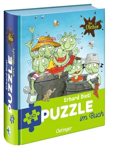 Puzzle im Buch: 100 Teile. Die Olchis