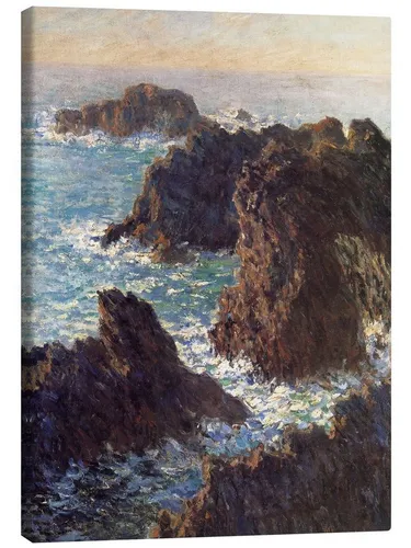 Posterlounge Wandbild Felsen bei Belle-Ile, Claude Monet, erhältlich als Poster, Leinwandbild, Wandsticker oder Acrylglasbild