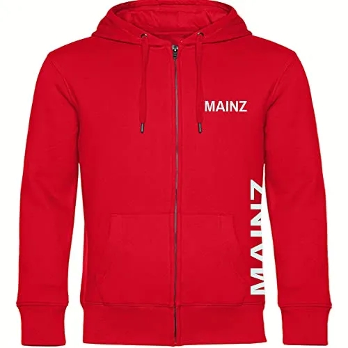 multifanshop Kapuzen Sweatshirt Jacke in rot von Multifanshop