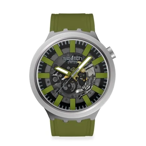 Swatch Thru The Underbrush SB07S118, grün, Armbanduhr