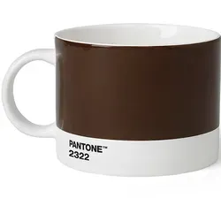 COPENHAGEN.DESIGN Teetasse in Braun - 475 ml - Thermobehälter aus hochwertigem Porzellan, mikrowellenfest und spülmaschinenfest, ideal für stilvolles Teetrinken.