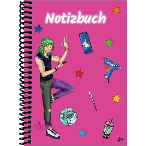 E & Z A 4 Notizbuch Manga Quinn, pink, linier (A4, Liniert) (41276572)