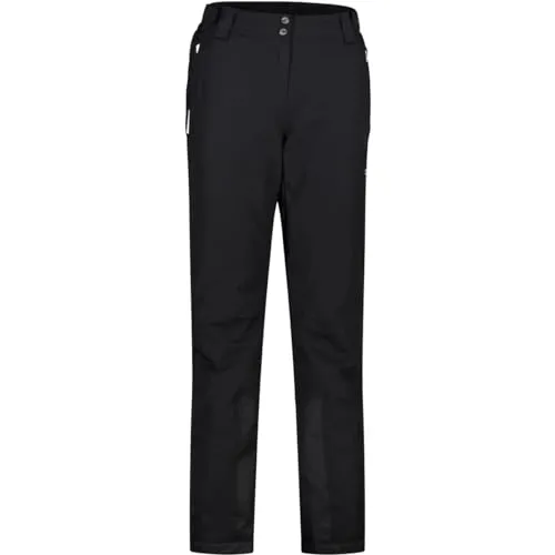 CMP Damen Ski- und Snowboardhose Schwarz, Größe 40 - Damen Ski- und Snowboardhose mit ClimaProtect-Technologie für optimalen Wetterschutz, wasserdicht und atmungsaktiv, ideal für kalte Outdoor-Aktivitäten.