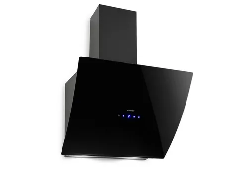 Annabelle 60 Dunstabzugshaube Glas 595 m3/h - Dunstabzugshaube mit 595 m3/h Abluftleistung, ideal für effizientes Kochen und Geruchsbeseitigung, modernes Design mit Touch-Armatur in schwarz.