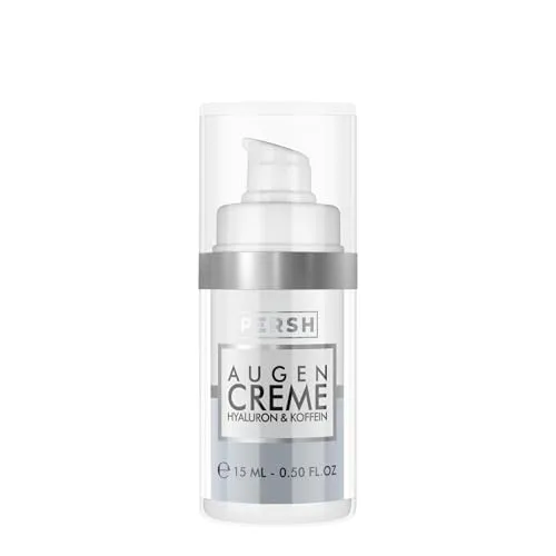 PERSH Anti-Aging-Augencreme mit Hyaluron und Koffein - Augenpflege für alle Hauttypen, die Falten und Augenringe sichtbar reduziert. Mit feuchtigkeitsspendenden Inhaltsstoffen für ein strahlendes und frisches Aussehen.