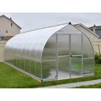 Canopia by Palram Gewächshaus Bella 8x20 - Großes Treibhaus mit Aluminiumrahmen - Garten-Zubehör mit doppelwandigen Polycarbonatplatten für optimale Wärmeisolierung und UV-Schutz. Perfekt für den Anbau von Gemüse und empfindlichen Pflanzen.
