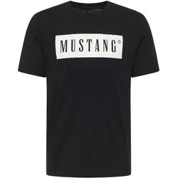 Mustang Herren T-Shirt AUSTIN Regular Fit Schwarz 4142 S