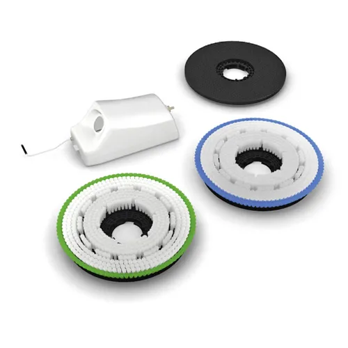 Reinigungs-Kit für MENZER ESM 406 - Zubehör für die Einscheibenmaschine MENZER ESM 406, inklusive spezieller Bürsten und Schleifteller für effektive Bodenreinigung und Pflege.