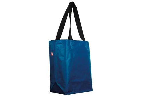 BIKEZAC Shopper COBAGS 2.0 Gepäckträgertasche Blau – Kompakt & wetterfest (Wasserabweisende Tragetasche – Für Stadt, Pendeln & Einkäufe, Fahrradeinkaufstasche wasserdicht Gepäckträger Einkaufswagen), Wasserabweisend & leicht – Nachhaltig einkaufen mit Stil & Komfort