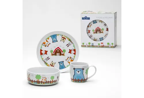 van Well Kindergeschirr-Set Fuchs und Freunde, 3-teilig von van Well